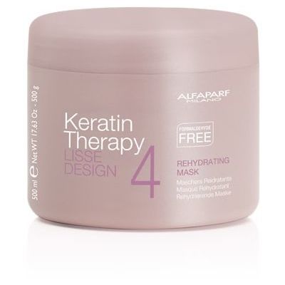 Alfaparf Milano Keratin Therapy LISSE DESIGN rehydrating mask for straight  hair after keratin salon treatment 500ml
