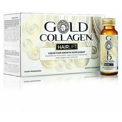 Gold Collagen HAIRLIFT, 10 -days course Nutritional Supplement for Skin,  Hair and Nails 