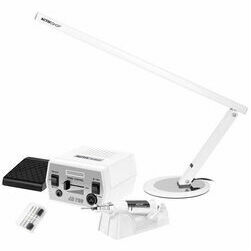 nail-drill-machine-activ-powerjd700-white-desk-lamp-slim-20w-white-manikira-un-pedikira-aparats-activ-power-jd700-white-galda-lampa-slim-20w-white